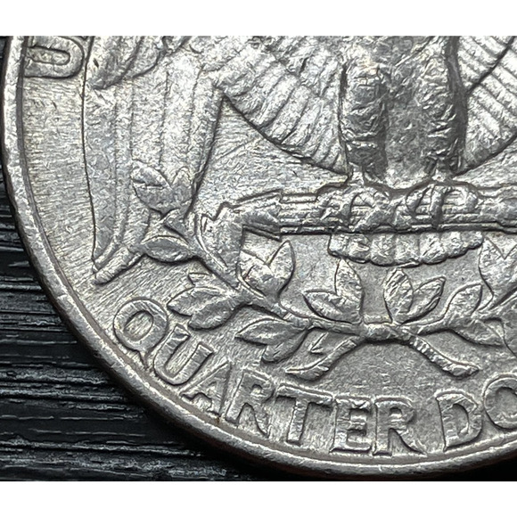 1992-P Washington Quarter 25 C Rare Wounded Eagle Strike on Reverse w/ Video - Picture 14 of 16